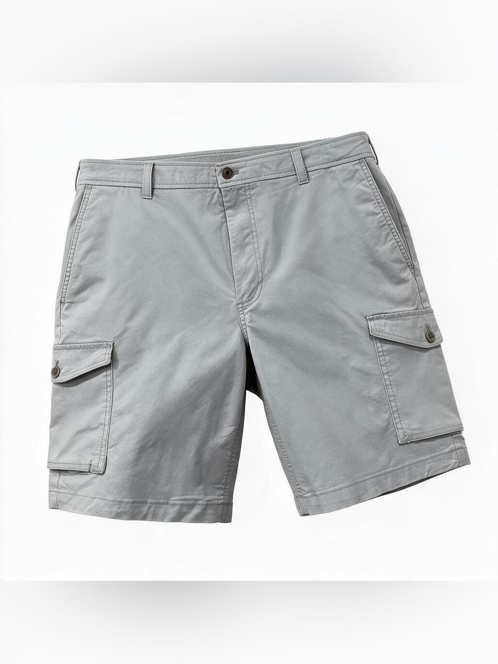 Van Heusen Grey Cotton Cargo Shorts Size 36/8in Inseam - NWT